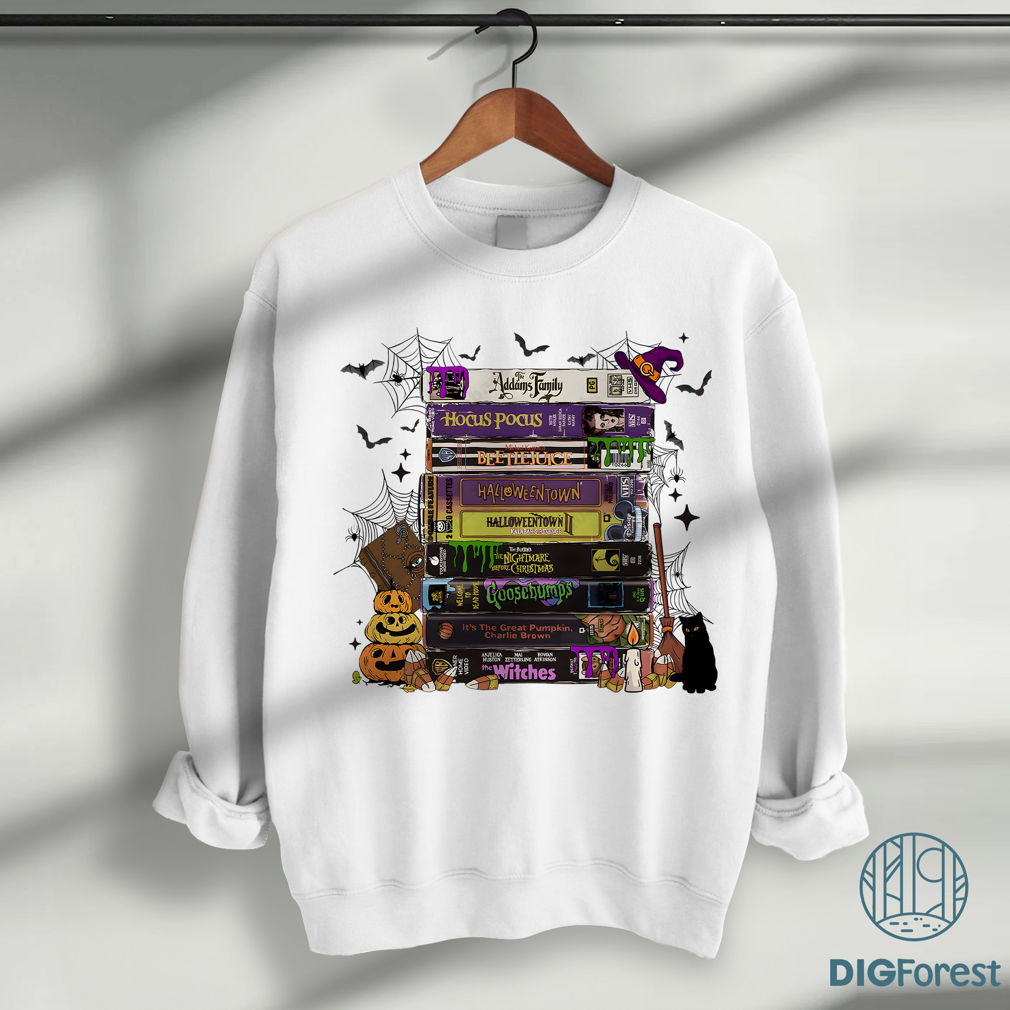 Halloween VHS Tapes PNG – 90s Style Halloween Shirt, Retro Witch Gift, Spooky Movie Design Halloween VHS Tapes PNG – 90s Style Halloween Shirt, Retro Witch Gift, Spooky Movie Design