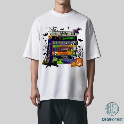 Halloween Horror Book Club PNG – 90s VHS Tapes, Witch Gift, Retro Halloween Movie Shirt Design