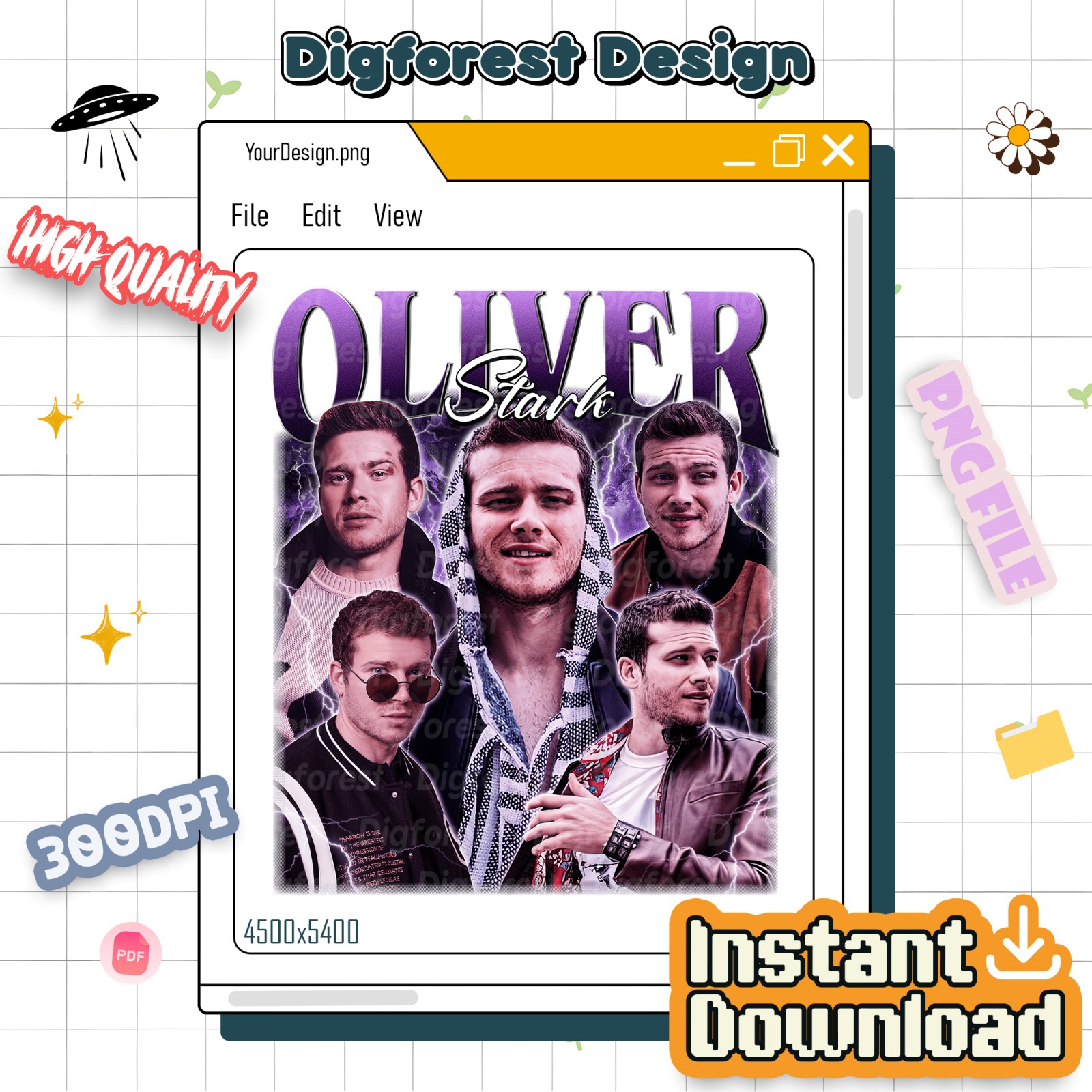 Oliver Stark Homage Png, Limited Vintage Oliver Stark T-Shirt, Retro 90s Graphic Tee, Gift for TV Show Fan, Oliver Stark Fan Gift