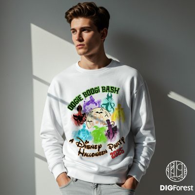 Oogie Boogie Bash 2025 PNG – Nightmare Before Christmas, Disneyland Halloween Party, Spooky Season Design