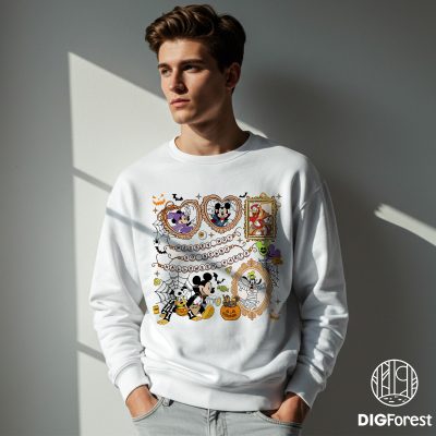 Vintage Mickey’s Not So Scary Halloween Party 2025 PNG – Mickey & Friends, Disneyland Halloween Design