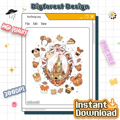 Coquette Bow Disneyland Castle Halloween PNG – Mickey’s Not So Scary Party, Spooky Season Girls Trip Matching Design