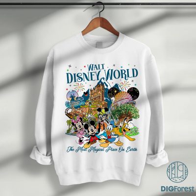 Walt Disney World Magical Place PNG – Disneyland Magic Kingdom Tee, Epcot Typhoon Lagoon Family Trip Design