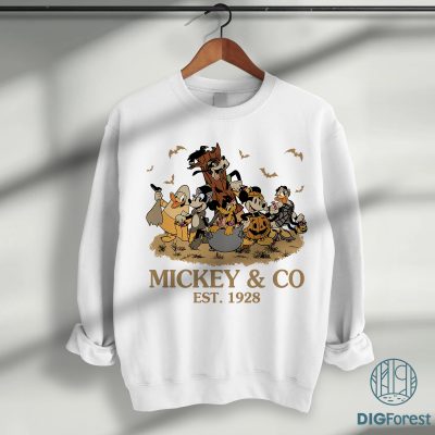 Vintage Mickey & Co Est. 1928 PNG – Mickey & Friends Halloween, Not So Scary Party, Mickey Pumpkin Design Vintage Mickey & Co Est. 1928 PNG – Mickey & Friends Halloween, Not So Scary Party, Mickey Pumpkin Design