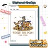 Vintage Winnie the Pooh Est. 1926 Halloween PNG – Pooh & Friends, Pumpkin Design, Disneyland Halloween PNG