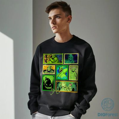 Halloween Villain Stamp PNG – Oogie Boogie, Trick or Treat, Spooky Season Coquette Halloween Stamps Design