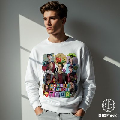 Zombies & Descendants Worlds Collide Tour PNG – Zed Disney Zombies 4, Magic Crossover 2025 Music Festival Design