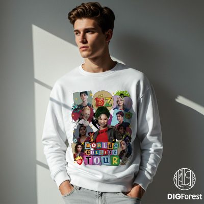 Worlds Collide Tour Descendants Zombies PNG – Disney Halloween Group Shirt, Epcot Music Festival 2025