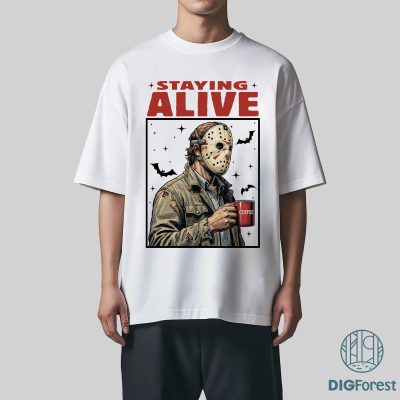 Jason Voorhees Coffee Halloween PNG – Staying Alive Spooky Caffeine, Horror Coffee Lover Halloween Design Jason Voorhees Coffee Halloween PNG – Staying Alive Spooky Caffeine, Horror Coffee Lover Halloween Design