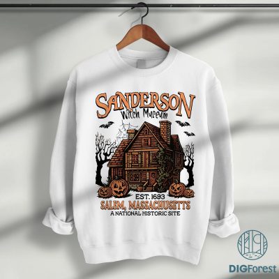 Sanderson Witch Museum PNG | Hocus Pocus Halloween 2025 PNG | Sanderson Sisters Spooky Season PNG