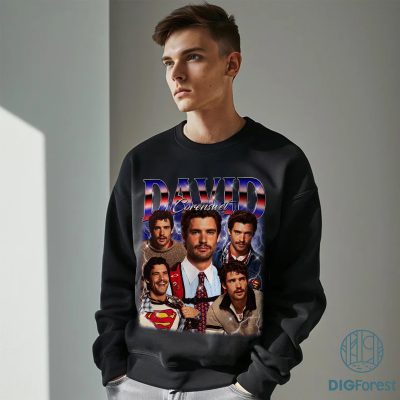 David Corenswet PNG – 90s Retro Bootleg Style, Superhero Legacy Fan Art, Aesthetic Movie Star Digital Download