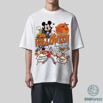 Disney Mickey Witch Halloween PNG – Trick or Treat, Spooky Vibes, Not So Scary Party, Disneyland Trip Design