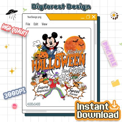 Disney Mickey Witch Halloween PNG – Trick or Treat, Spooky Vibes, Not So Scary Party, Disneyland Trip Design
