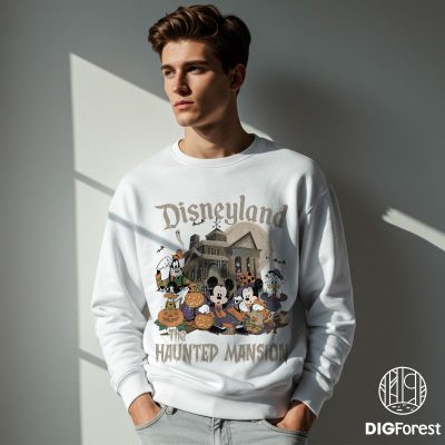 Retro The Haunted Mansion Halloween PNG – Disneyland Mickey & Friends, Not So Scary Party 2025 Design