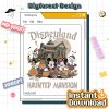 Retro The Haunted Mansion Halloween PNG – Disneyland Mickey & Friends, Not So Scary Party 2025 Design