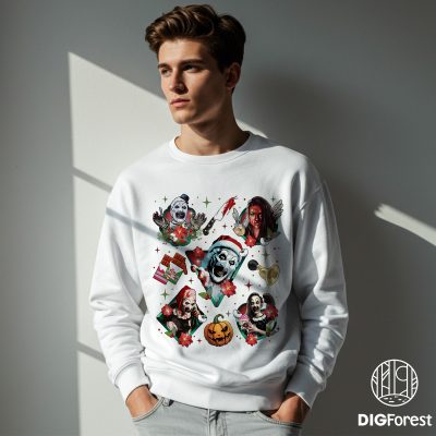 Terrifier 3 Halloween Shirt PNG – Scary Horror Movie Tee, Terrifier Halloween Vibes, 2025 Graphic T-Shirt