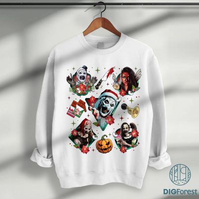 Terrifier 3 Halloween Shirt PNG – Scary Horror Movie Tee, Terrifier Halloween Vibes, 2025 Graphic T-Shirt