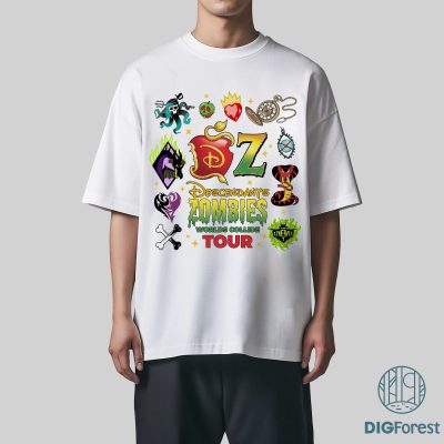 Descendants Zombies World Tour PNG – Disneyland Zombies 4 Girls, Epcot Summer Music Festival Trip Design