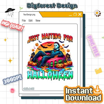 Just Waiting for Halloween PNG – Horror Movie Characters PNG, Jason Voorhees Freddy Krueger, Halloween Lover