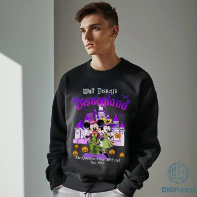 Disney Mickey Minnie Halloween 2025 PNG – Not So Scary Party, Disneyland Family Matching Shirts