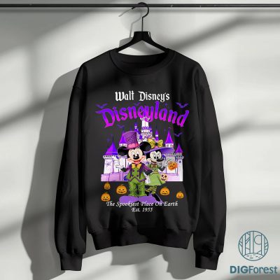 Disney Mickey Minnie Halloween 2025 PNG – Not So Scary Party, Disneyland Family Matching Shirts