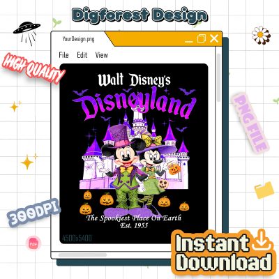 Disney Mickey Minnie Halloween 2025 PNG – Not So Scary Party, Disneyland Family Matching Shirts