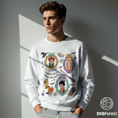 Coquette Bow It’s Just a Bunch of Hocus Pocus PNG – Sanderson Sisters Witch Halloween, Disneyland Girl Trip Design