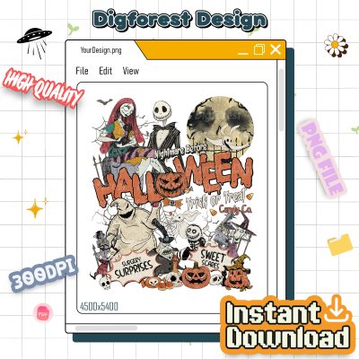 Nightmare Before Christmas Halloween PNG – Jack & Sally, Oogie Boogie Bash Shirt, Disneyland Halloween