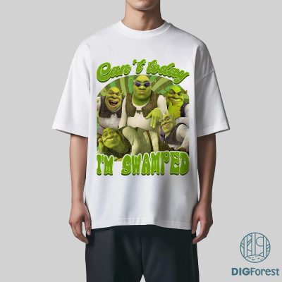 Can't Today I'm Swamped PNG – Funny Shrek Meme PNG, Shrek Face PNG, Fiona and Shrek PNG