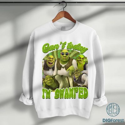 Can't Today I'm Swamped PNG – Funny Shrek Meme PNG, Shrek Face PNG, Fiona and Shrek PNG