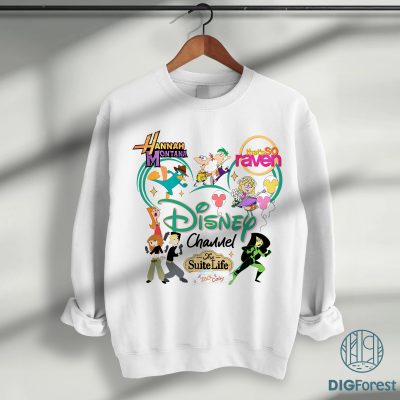 Disney Channel Cartoon Characters Shirt – Hannah Montana Lizzie McGuire Phineas Ferb Tee | Disneyland Trip Gift