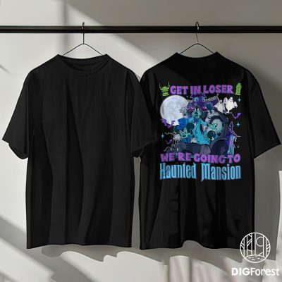 Get In Loser We’re Going To Haunted Mansion PNG – Mickey and Friends Halloween PNG, Hitchhiking Ghost PNG