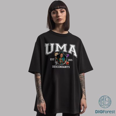 Disneyland Uma Descendants Movie Characters Group PNG – Family Matching, Disneyland Vacation, The Rise Of Red Design