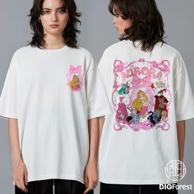 Disneyland Aurora Coquette Bow PNG – Aurora Princess PNG, Princess Coquette PNG, Disneyland Vacation PNG, Magic Kingdom PNG