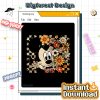 Retro Mickey Halloween PNG – Floral Coquette Horror Movie PNG, Mickey and Friends Halloween Character Design