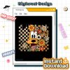 Retro Pluto Halloween PNG – Floral Coquette Horror Movie PNG, Pluto Dog Halloween Character Design