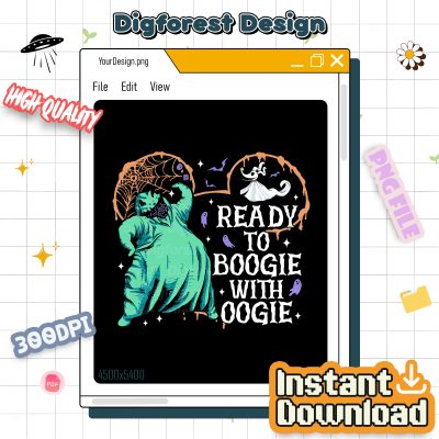 Oogie Boogie Bash PNG – Ready to Boogie Halloween, Nightmare Before Christmas, Disney Trip Outfit 2025 Design