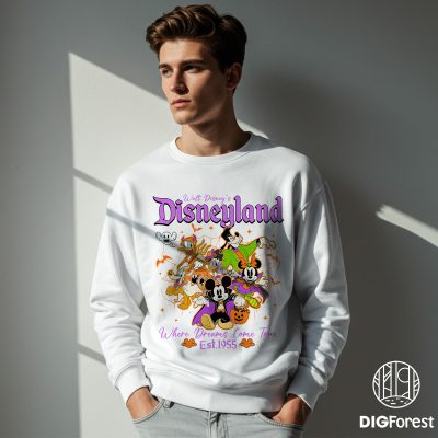 Vintage Disneyland Mickey and Friends Halloween PNG – Walt Disney Halloween PNG, Mickey's Not So Scary PNG