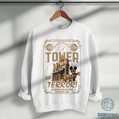 Vintage 90s The Twilight Zone Tower of Terror PNG – Hollywood Tower Hotel Ride, Disney Design