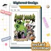 Vintage Oogie Boogie Bash 2025 PNG – Disney Castle, Mickey & Friends Oogie Boogie Man, Halloween Family Matching
