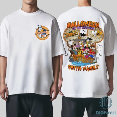 Disneyland Donald Halloween On The High Seas 2025 PNG – Mickey And Friends, Halloween Cruise, Family Cruise Matching