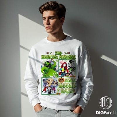 Halloween PNG Sublimation Design – Oogie Boogie Bash PNG, Haunted Mansion PNG, Nightmare Before Christmas