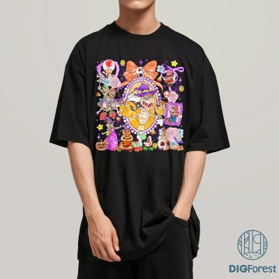 Coquette Bow The Bowser Halloween PNG – Disneyland Halloween PNG, Magic Mirror Ribbon Coquette PNG, Spooky Season PNG