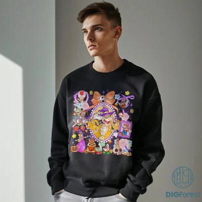 Coquette Bow The Bowser Halloween PNG – Disneyland Halloween PNG, Magic Mirror Ribbon Coquette PNG, Spooky Season PNG