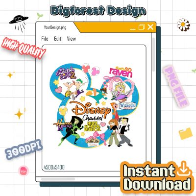 Disneyland Channel Movies PNG – Lizzie McGuire PNG, High School Musical PNG, Hannah Montana PNG, Phineas Ferb PNG