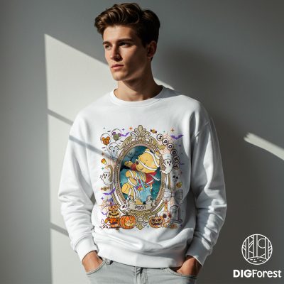 Retro Spooky Winnie The Pooh Skeleton Halloween PNG – Pooh Skeleton Coquette PNG, Disney Trip Halloween 2025