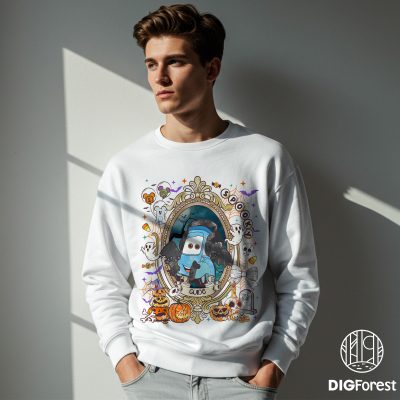 Guido Retro Spooky Pixar Cars PNG – Lightning McQueen Skeleton, Disney Trip Halloween 2025 Party Design