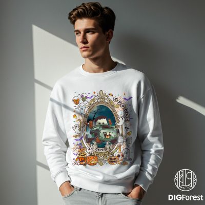 Tow Mater Retro Spooky Pixar Cars PNG – Lightning McQueen Skeleton, Disney Trip Halloween 2025 Party Design