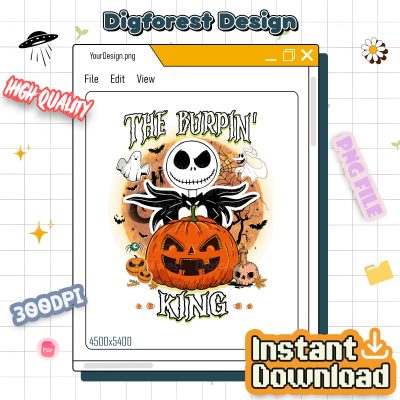 Jack and Sally PNG – The Nightmare Before Christmas PNG, Pumpkin King PNG, Halloween Party 2025 PNG