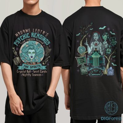 Retro Disneyland Halloween PNG – Madame Leota Haunted Mansion PNG, Psychic Readings PNG, Halloween Trip PNG